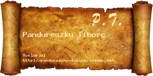 Pandureszku Tiborc névjegykártya